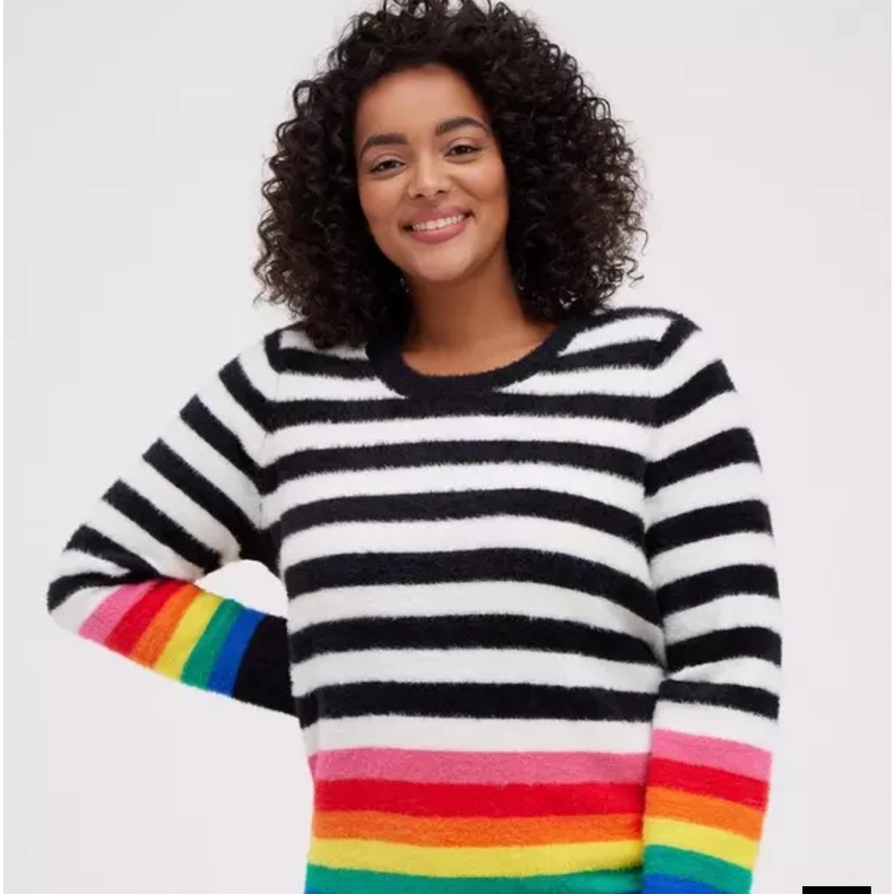 Eyelash pullover sweater